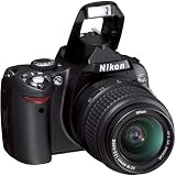Nikon D40 6.1 Megapixel Digital SLR Camera 3X Zoom Kit Outfit, with 18-55mm f/3.5-5.6G ED II AF-S DX Zoom Nikkor Lens - Refurbished by Nikon U.S.A.