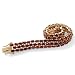 Garnet 14k Gold over Sterling Silver Bracelet 7-1/4