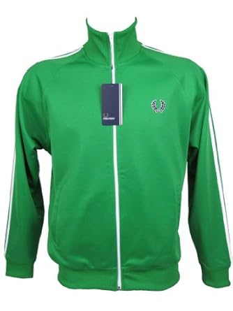 fred perry track jacket green