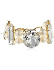 Fallon Pearl and Crystal Bracelet, 7"
