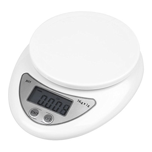 QUN FENG Multi-function Digital Electronic Kitchen Scale, 11lb Capacity by 0.1oz