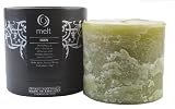 Melt, Eden Fragrance Candle, Short n Fat, Pale Green
