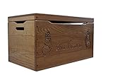 Custom Engraved Amish Toy Chest, Hope Chest Solid Cherry 36" Carved Personalized - Amish Custom Handmade Pick Your Own Stain