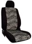 Shear Comfort Custom Ford F250 to 550 Regular or Crew Cab Seat Covers - REAR ROW: Crew Cab 60/40 Split Back and Bottom w/ Pullout Arm and Adjustable Headrests (2004-2007) - Neo-Sport Black w/ Cheetah Gold Print Inserts