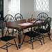 Shaped Dining Tables - Jofran Peacock Rectangle Legs Dining Table w/Shaped Ends and Butterfly Leaf