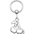 14 Gauge Aurora Gem Cherry Dangle Captive Ring