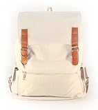 Off-white Canvas Backpack School Bag Super Cute for School-By JAM Closet