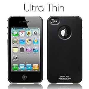 SGP Apple iPhone 4 case Ultra Thin Matte Series [Smooth Black]