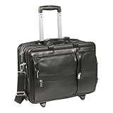 McKlein USA Clinton Leather Wheeled 17' Laptop Case
