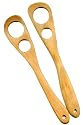 Left - Right Hand Mixing Spoon Pair Cherry USA Made