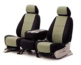 Neoprene Custom Seat Cover 1 Row for all cars, trucks and SUVs Black-Tan