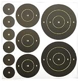 Birchwood Casey Shoot-N-C Bullseye Targets, 3 Bullseye, 36 Targets + 108 Pasters