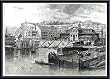 Art Poster Metal Framed Print - Quebec: Market Hall & Landin - Artist: Filmer- Poster Size: 18 X 24