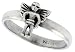 Sterling Silver Polished Angel Ring