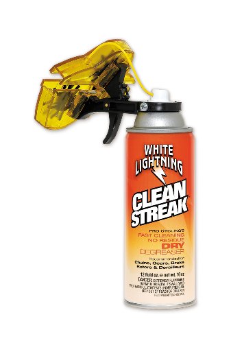 White Lightning Trigger Bicycle Chain Cleaner with 12-Ounce Clean Streak