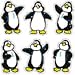 CARSON DELLOSA DAZZLE STICKERS PENGUINS 90-PKACID AND LIGNIN FREE