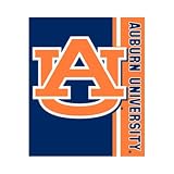 Auburn Tigers 50x60 Stripes Series Royal Plush Blanket Throw