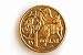 Wallmonkeys Peel and Stick Wall Decals - Australian $1 Coin - Removable Graphic