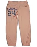 Butter - Girls Super Soft Cropped Zip Varsity 24 Sweatpant, Light Pink (Size 8)