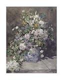 Spring Bouquet, 1866 by Pierre-Auguste Renoir. Size 8.75 X 11.75