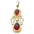 14kt Yellow Gold Stylish Mozambique Garnet Pendant