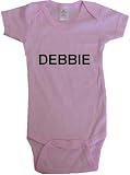 DEBBIE - Name-Series - White, Blue or Pink Onesie / Baby T-shirt