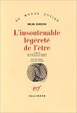 L'Insoutenable l�g�ret� de l'�tre