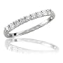 10k White Gold Wedding Diamond Band Ring (HI, I, 0.27 carat)
