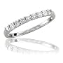 10k White Gold Eternity Anniversary Diamond Band Bridal Ring (HI, I, 0.27 carat)