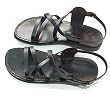 Black Biblical Jesus - Yashua Sandals - Footwear from the Holy Land - Genuine Leather - Camel Trademark