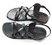 Black Biblical Jesus - Yashua Sandals - Footwear from the Holy Land - Genuine Leather - Camel Trademark