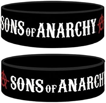 Sons Of Anarchy Logo Official New Black Silicone Wristband