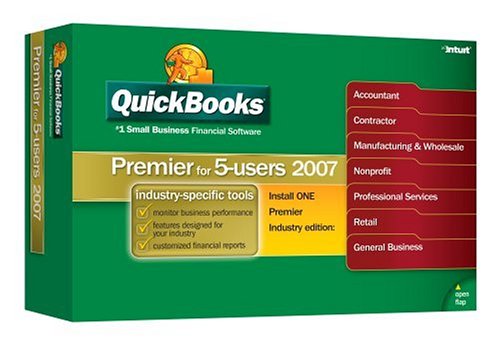 Software: QuickBooks Premier Edition 2007   5 User Multi Pack [OLDER VERSION]