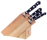 Stellar Sabatier 5 Piece Beech Knife Block Set