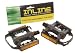 Inline Steel/Resin Lowfat Type Pedals 9/16" Black/Chrome 118316