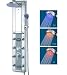 Akdy Aluminum Shower Panel Az5333d Rain Style Massage System with 3 Colors LED Handheld Shower
