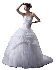 Sweetheart  Floor Length Dropped   Waistline Applique Lace Organza/Tulle  Ball Gown  Dress