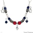 VERO VICENZA Made in Italy Dazzling Necklace With Genuine Crystals Well Made in 925 Sterling silver. Total item weight 51.5g Length 17.5in