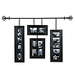 Hanging Collage Frames with Decorative Iron Rod