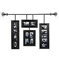 Hanging Collage Frames with Decorative Iron Rod