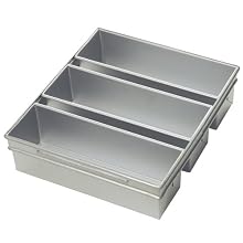 Focus Foodservice Commercial Bakeware 3-Strap Pullman Pan Set