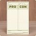Decision-maker's Pro-Con Pads- Set of 2