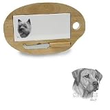 Wooden Cheese Board with Tile Insert featuring the Rhodesian Ridgeback (12.75 inches)