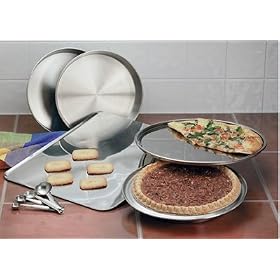 Maxam 9-Piece Stainless-Steel Bakeware Set $25.10