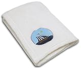 NoJo Ahoy Mate Applique Coral Fleece Blanket