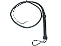 BLACK LEATHER BULL HORSE TRAINING WHIP FOUETS DE CUIR