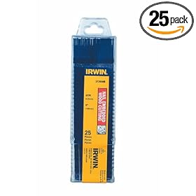 IRWIN 372156B 12-Inch 6TPI Reciprocating Saw Blades for Nail Embedded Wood, 25 Pack