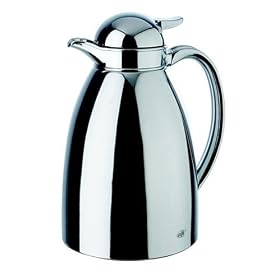 Alfi Albergo 64-Ounce Carafe, Chrome Plated Metal with Plastic Trim Integrated Tea Filter