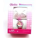Barbie Pink Glitter Strap Watch & Pendant Set Presented in a Barbie Gift Box