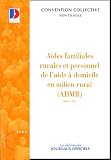 Revue Journal Officiel  / Aides familiales rurales et personnel de l'aide à domicile en milieu rural (ADMR) : Convention collective nationale du 6 mai 1970